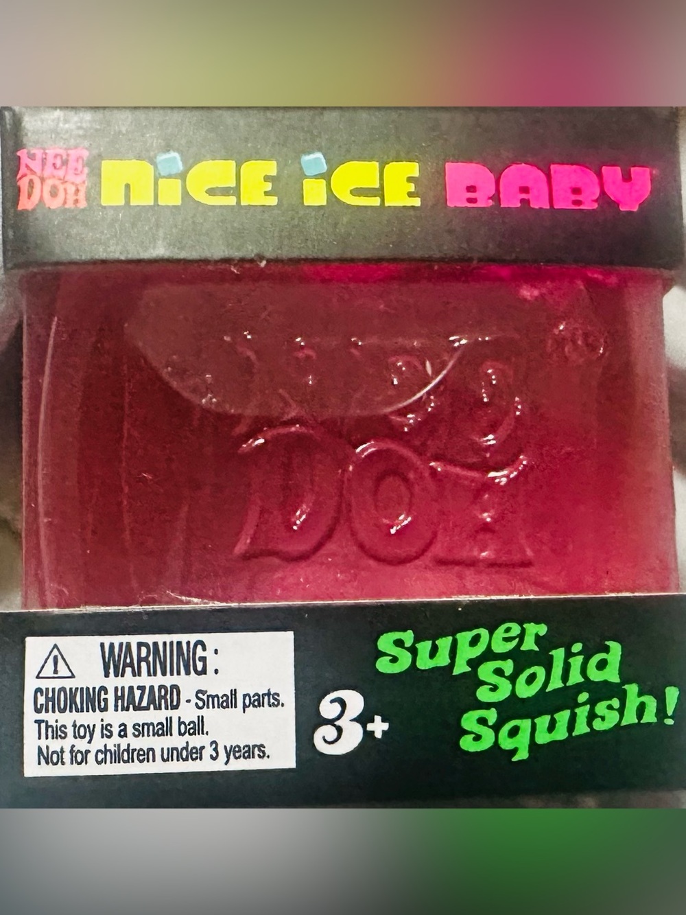 Nice Ice Baby Pink Super Solid Squish Toy